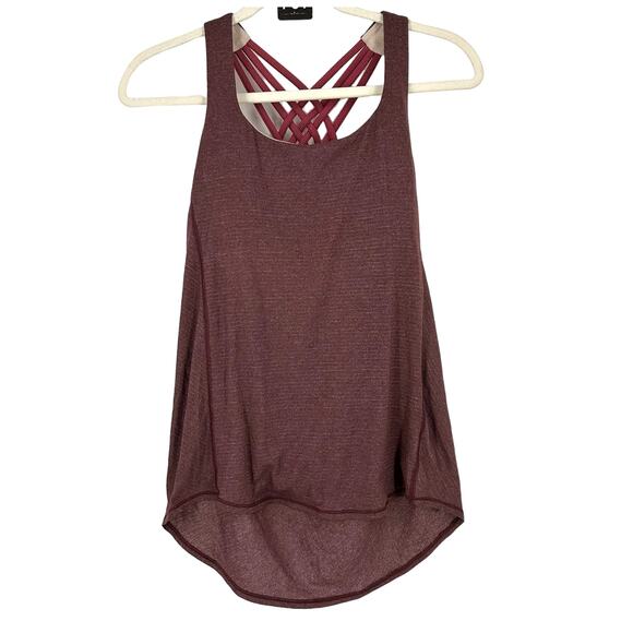 Lululemon Wild Tank Heathered Bordeaux Drama Size 6 - Picture 1 of 7